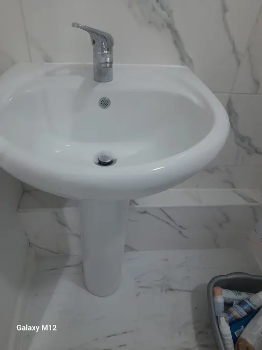 Sink and toilet installation by TMS Plumbing & Heating